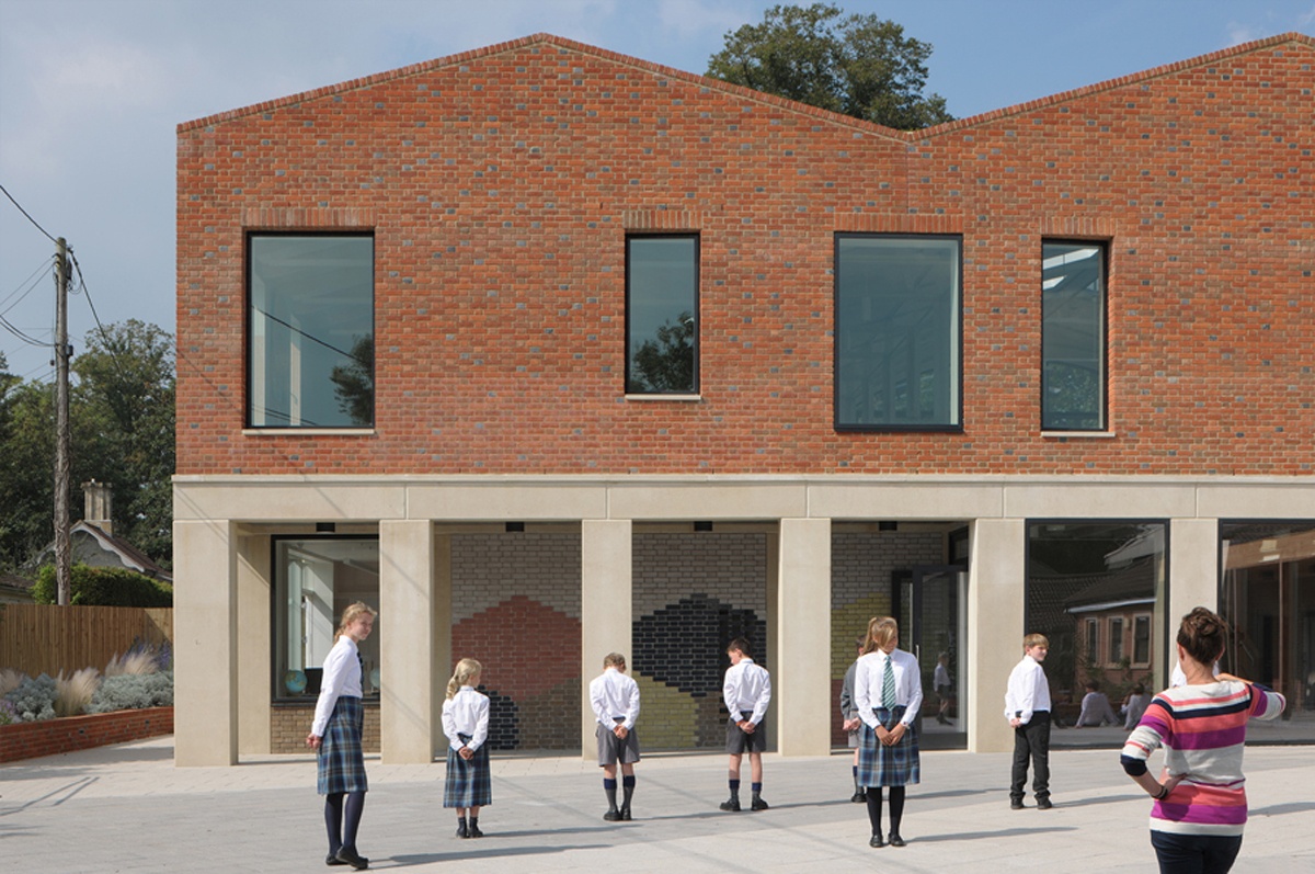 Learning centre with a new beautiful look caused by the elegant window design 